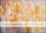 lit candles